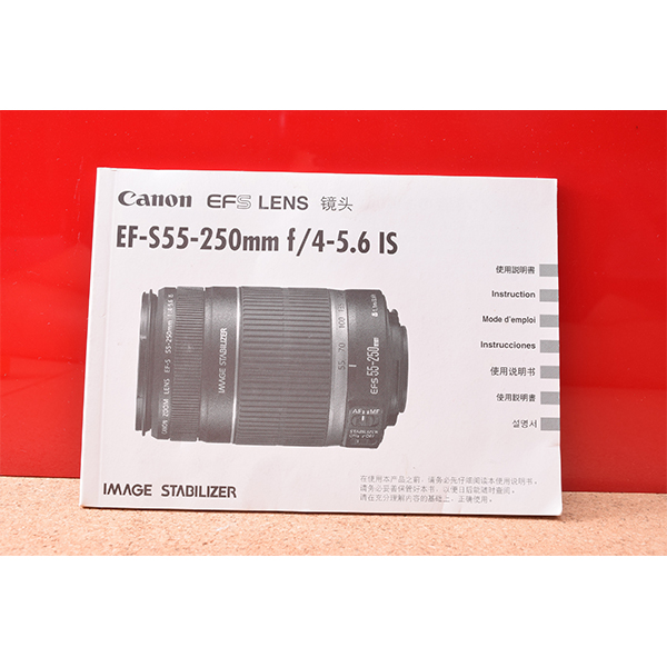 Canon　キャノン　EF-S　55-250mm　f/4-5.6　IS　使用説明書!